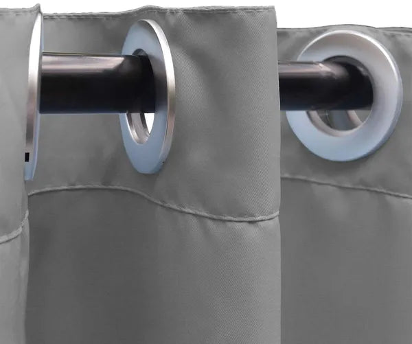 Gris Smooth 50 In. W X 108 In. L Autres Rideaux de filtration de lumière extérieure (Single Pa
