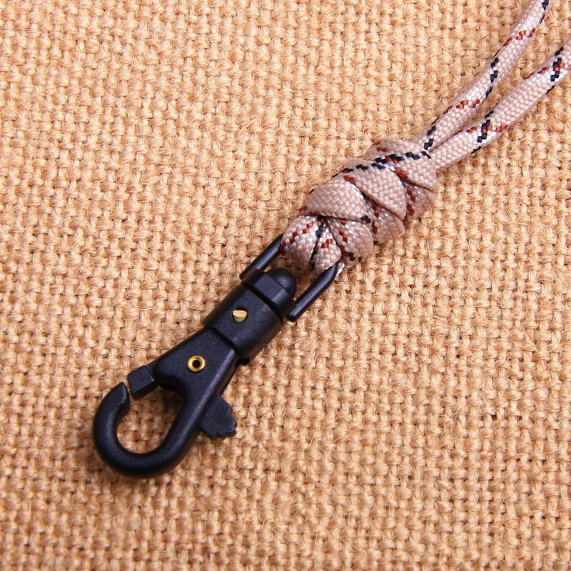 Porte-clés tissés à la main Lanyard lampe de poche Rope collier Core Parachute Cord tissé Lanyard