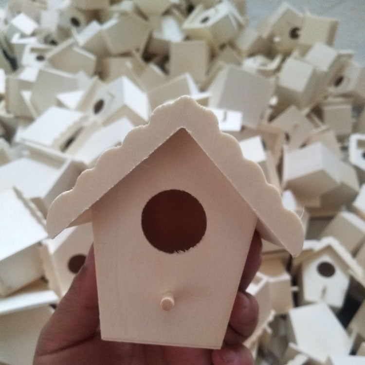 Ornements créatifs de nids d'oiseaux en bois