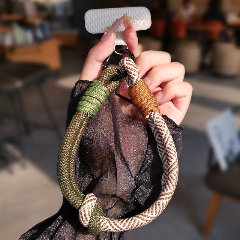 Portable de voyage extérieur Tag Woven Téléphone Lanyard