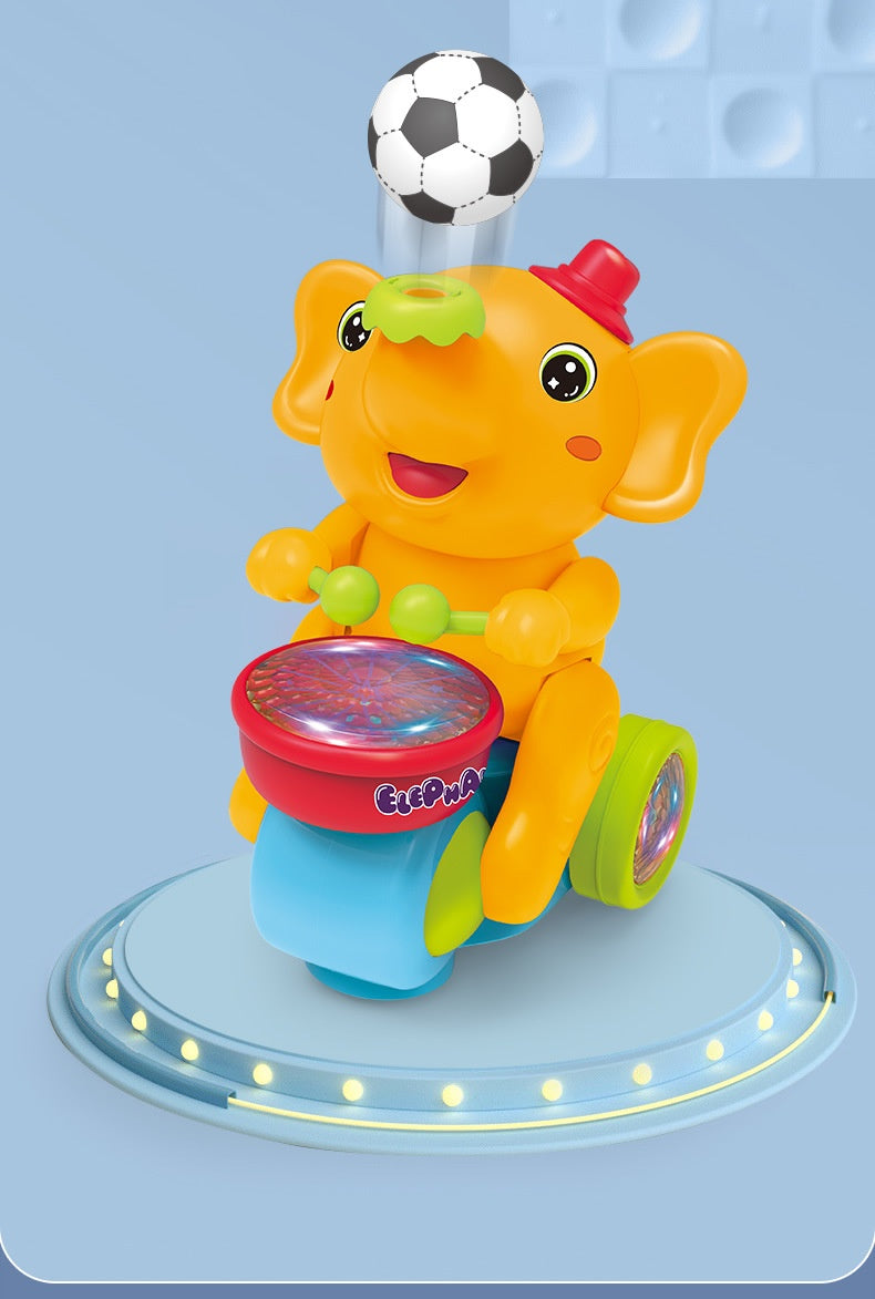 Cute Elephant Cool Music Light Electric Toy Car pour Enfants