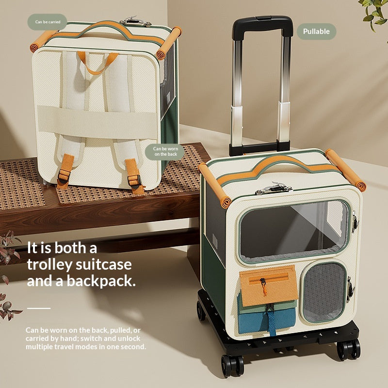 Porte-bagages de grande capacité Cat Carrier avec un sac multifonctionnel