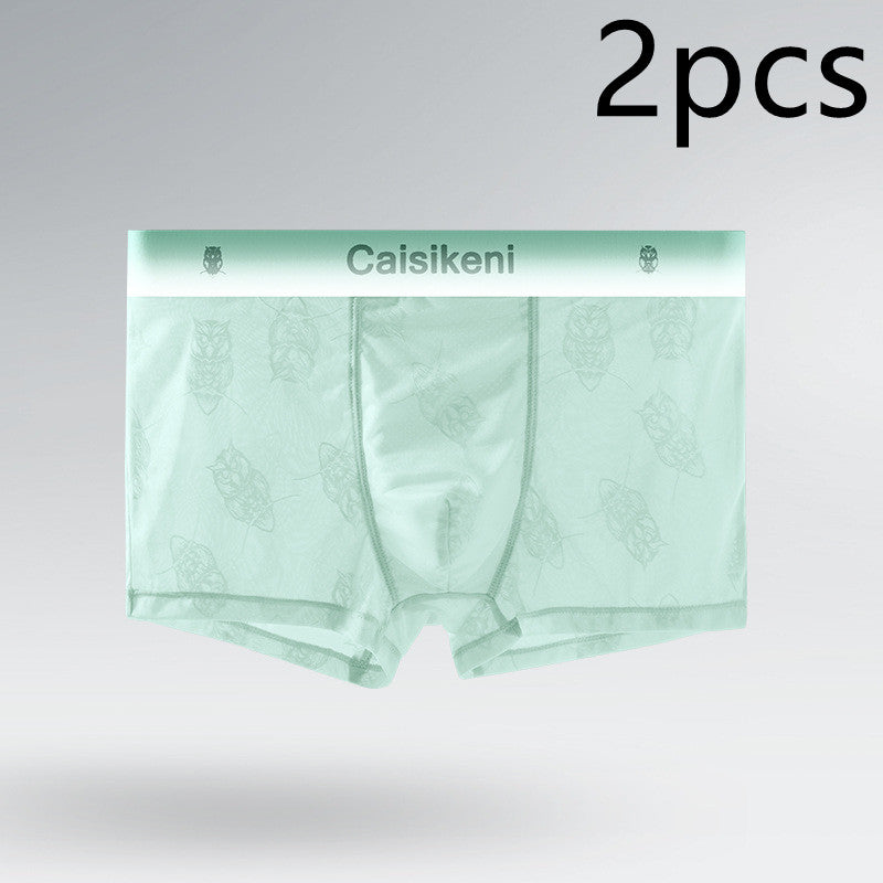Summer Ice Silk Boxers ultra-mince respirant Mesh