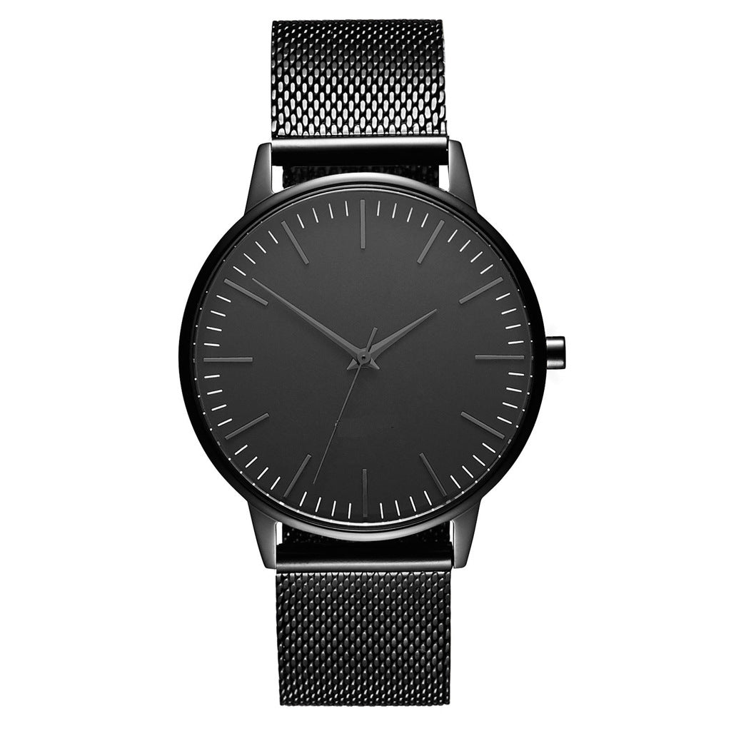 Montre Quartz de mode Casual ultra-mince avec une bande métallique Mesh