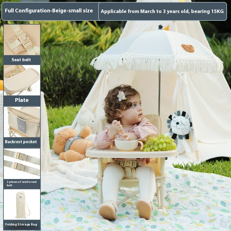 Baby Picnic Chaise Outdoor Beach Camping Tabouret Portable Polding Photographie Apprentissage Seasid