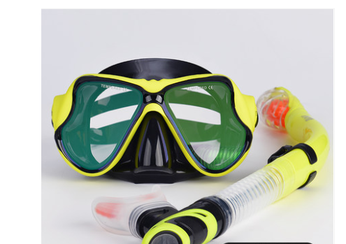Snorkeling Sambo Set Snorkel complet à sec Grand cadre Anti-fog Myopia Gants Equipme de natation