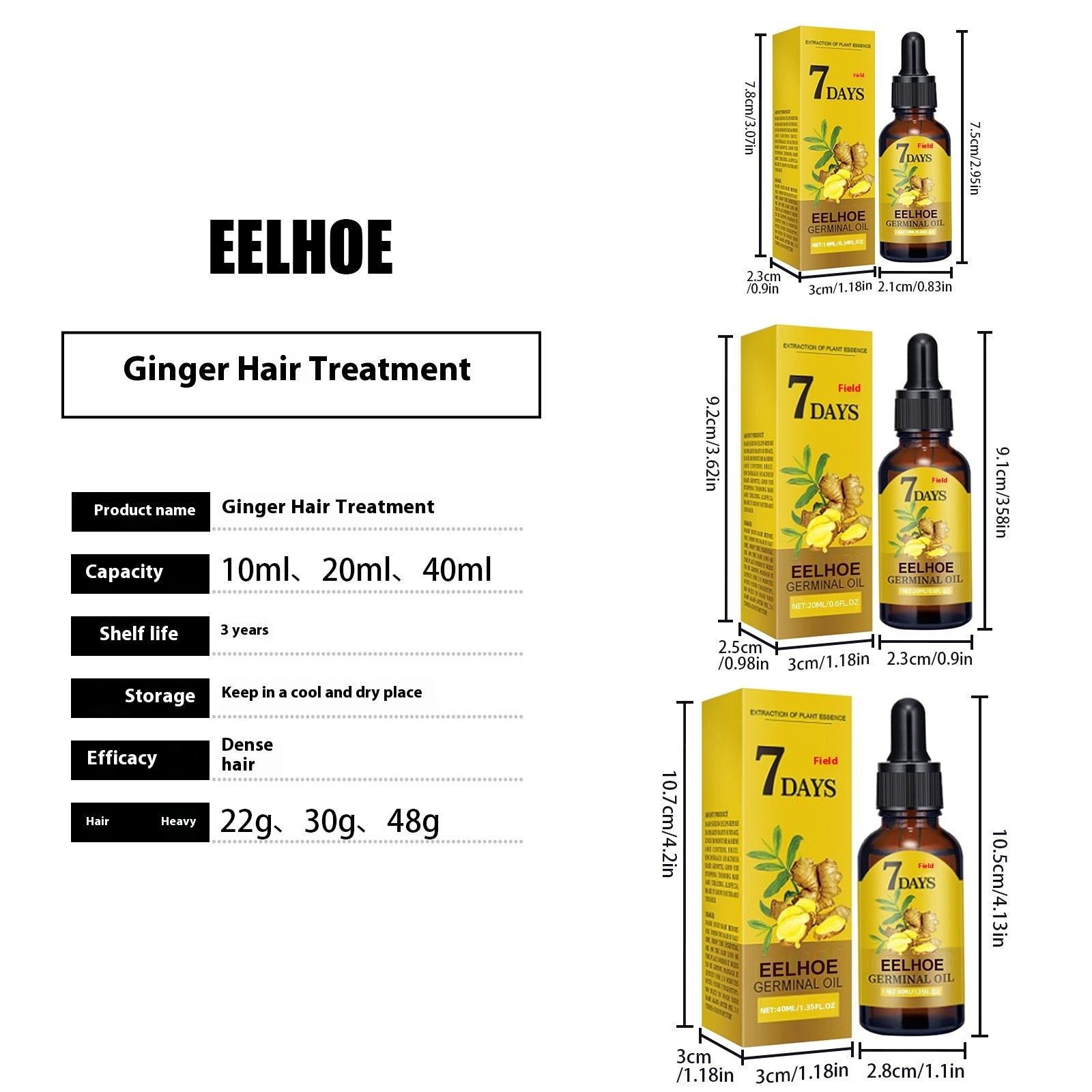 Soins capillaires Ginger Solution nutritive anti-goutte hydratante