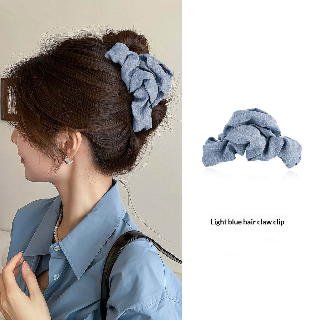 Denim tissu nuage cheveux clip pour les femmes