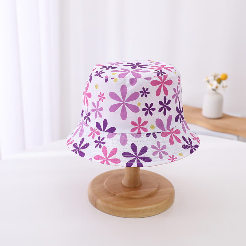 Chapeau de seau de soleil à double bord pour enfants