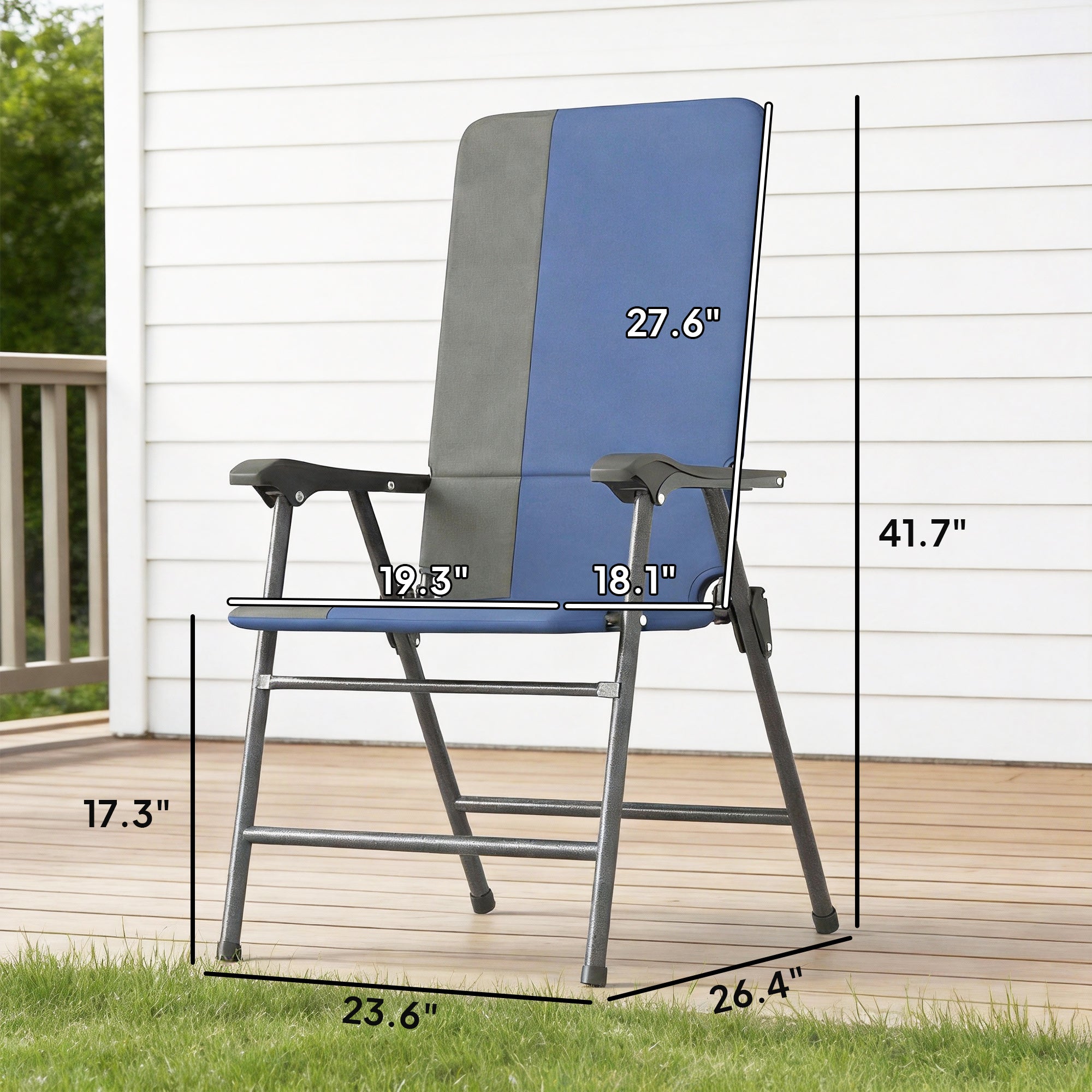 Chaises Patio pliantes Ensemble de 2
