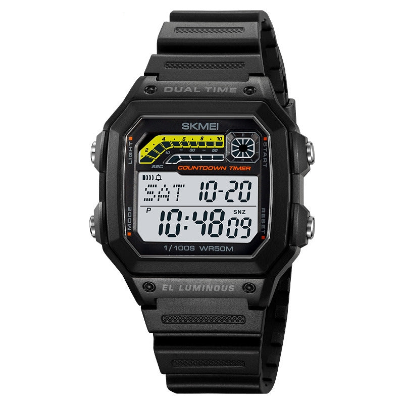 Montre électronique homme Luminous Imperméable Multifonctionnel