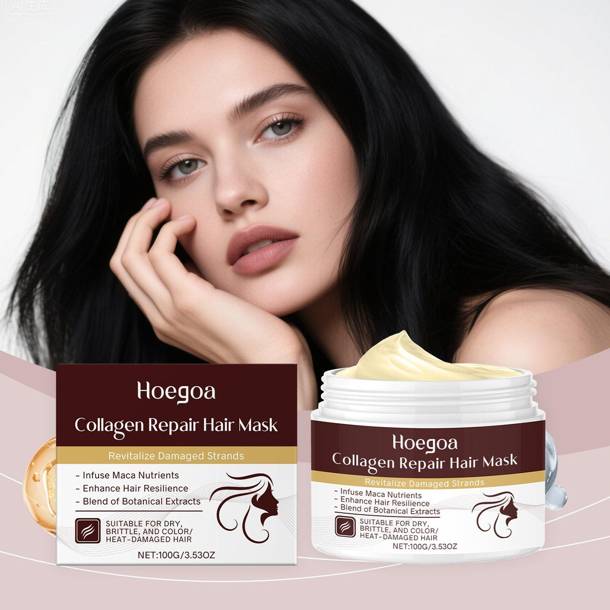 HOEGOA Conditionneur capillaire collagène