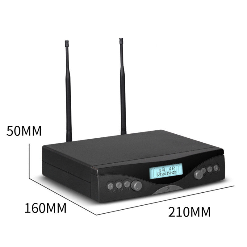 Un support deux microphone professionnel sans fil