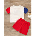 Bébé bébé garçon 4ème de juillet Outfit Set États-Unis Lettre Imprimer T-Shirt & Short pour I
