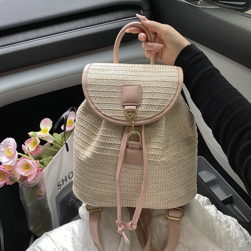Voyages de vacances Femmes Woven sac à dos étudiant