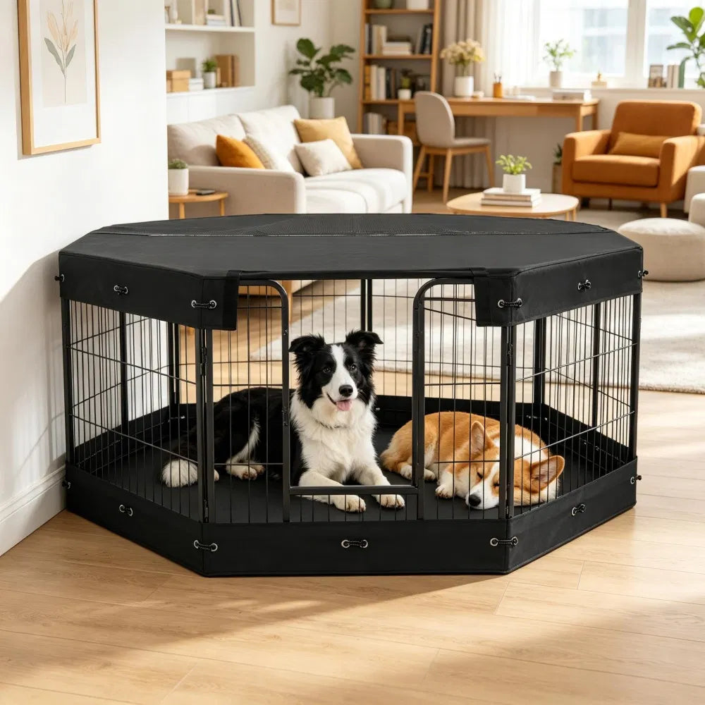 Maison de chien avec espace-sauvetage pour l'extérieur