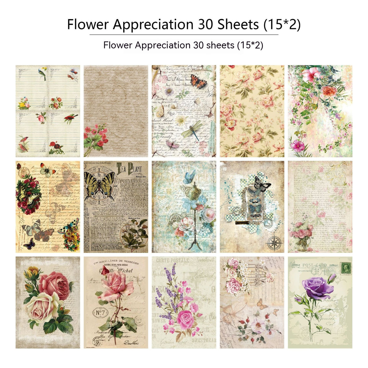 30 Pieces Journal Newspaper Decoration Scrapbook Material Paper