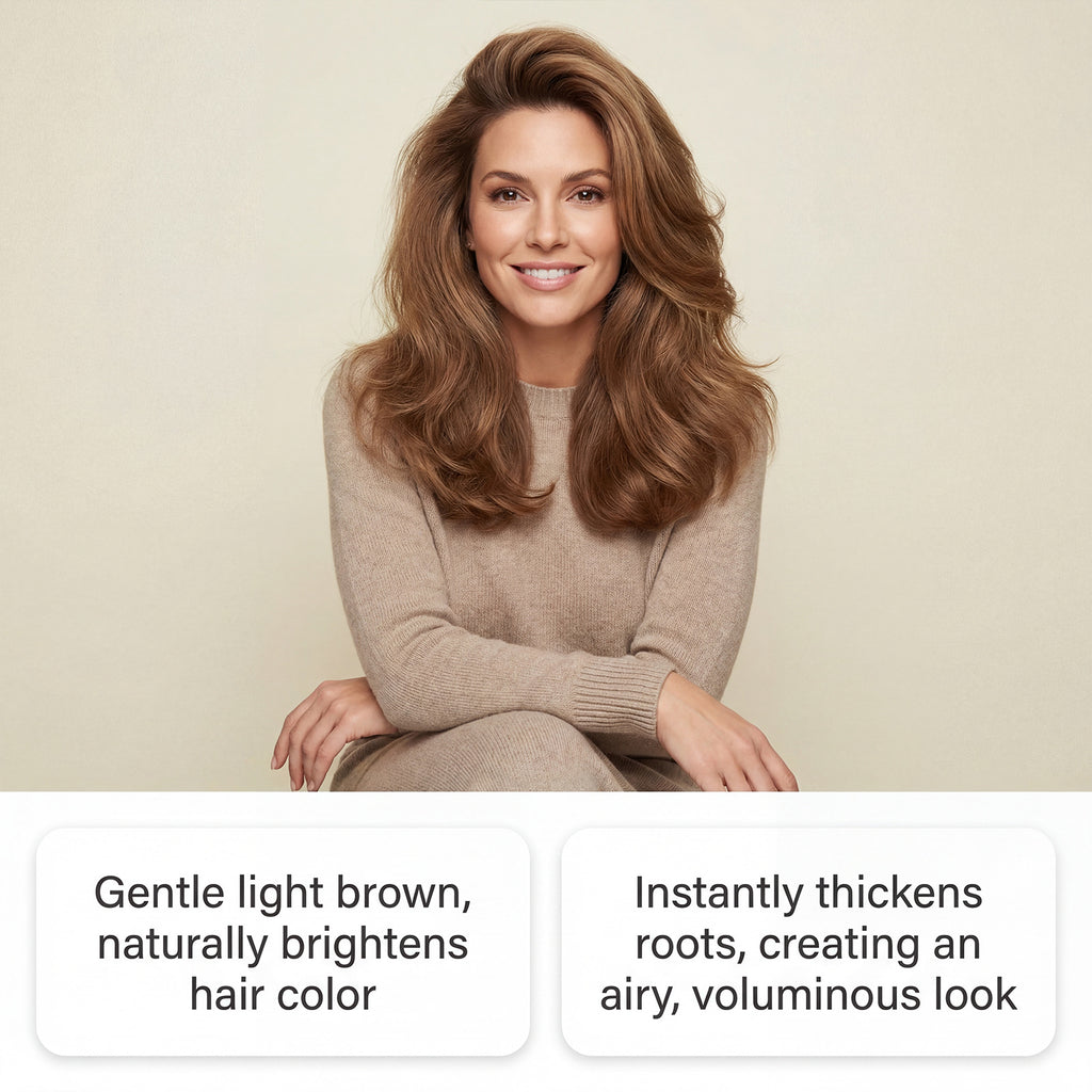 Zephoco Double Find Coiffure Root Touch Up Concealer stylo brun clair pour la couleur quotidienne des cheveux Mod