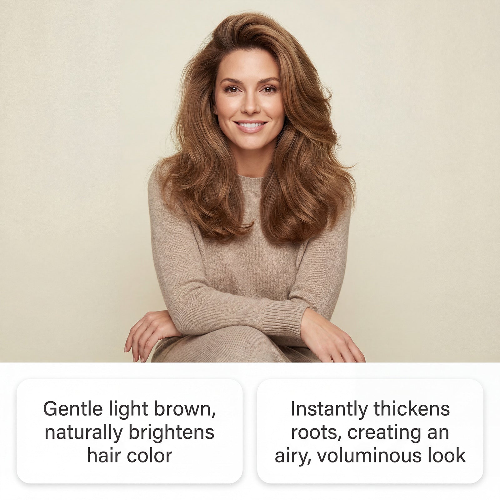 Zephoco Double Find Coiffure Root Touch Up Concealer stylo brun clair pour la couleur quotidienne des cheveux Mod