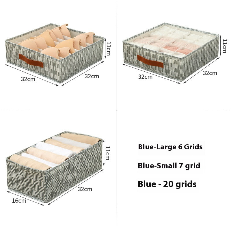 Maison multifonctionnelle Sous-vêtements Boîte de rangement Sous-vêtements Chambre Compartiment de tiroir