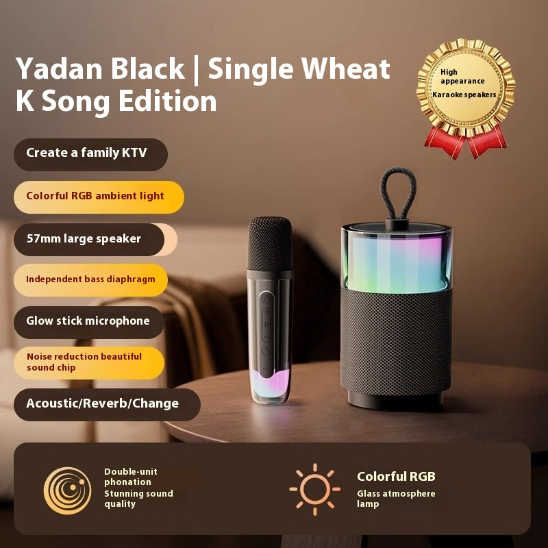 Mini Bluetooth sans fil haut-parleur couleur lumière sous-woofer longue durée de vie de la batterie