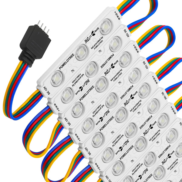 Module de moulage par injection à 3 lampes avec interface couleur RGB aux deux extrémités