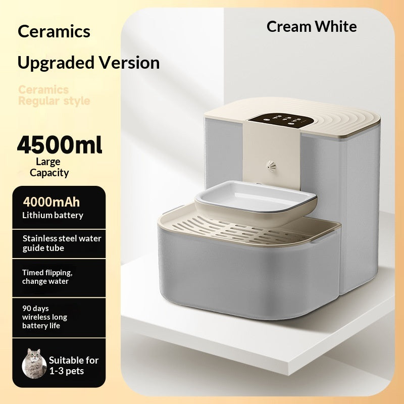Fontaine d'eau pour animaux de compagnie thermostatique avec fonction d'inclinaison automatique Fl