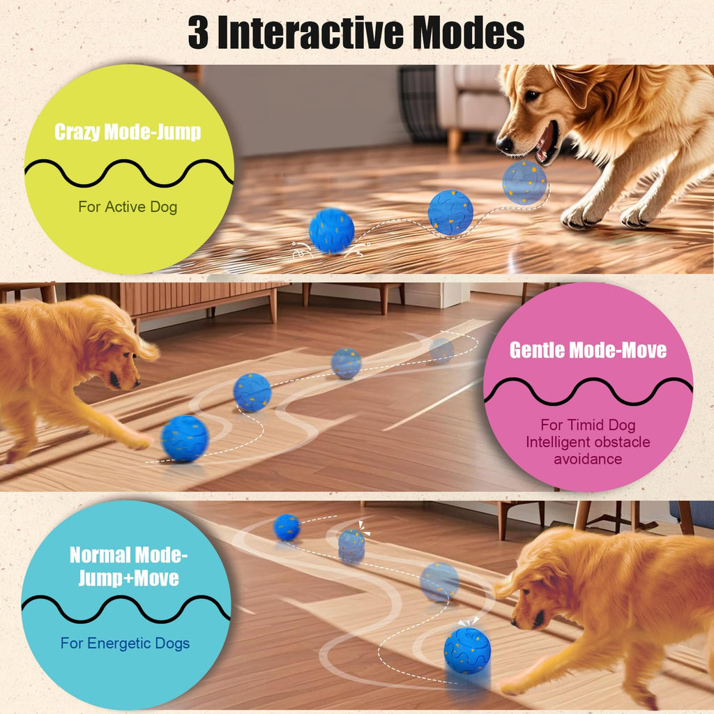Jouet interactif de boule de chien
