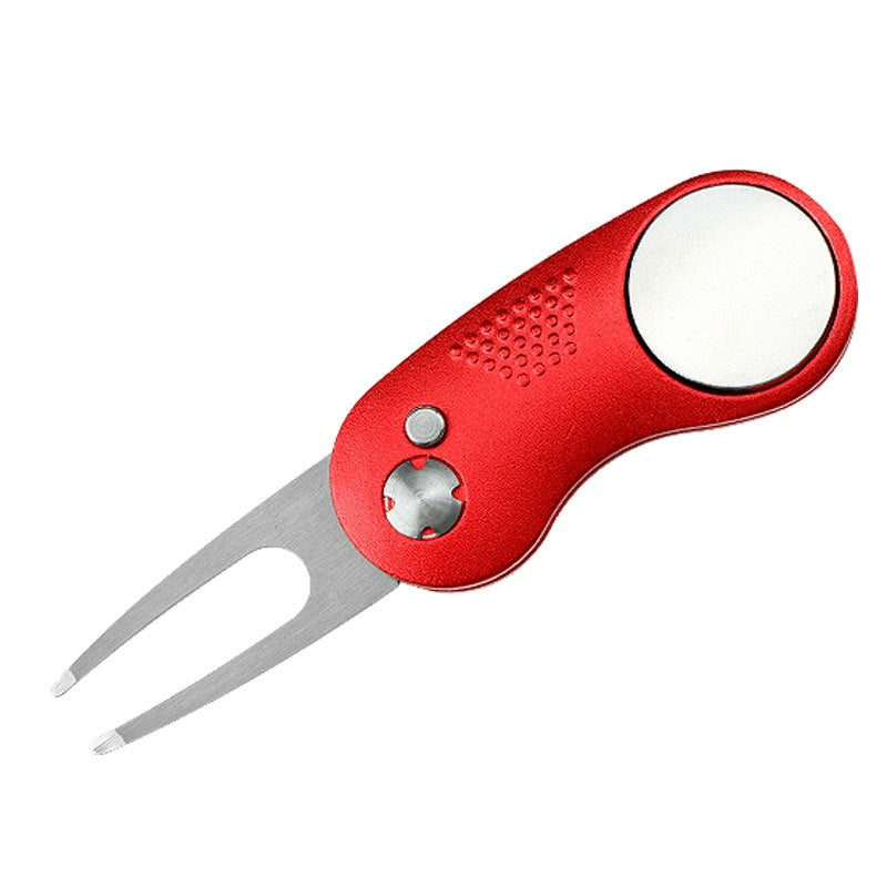 Fourche de balle de golf pliante métal aluminium-main
