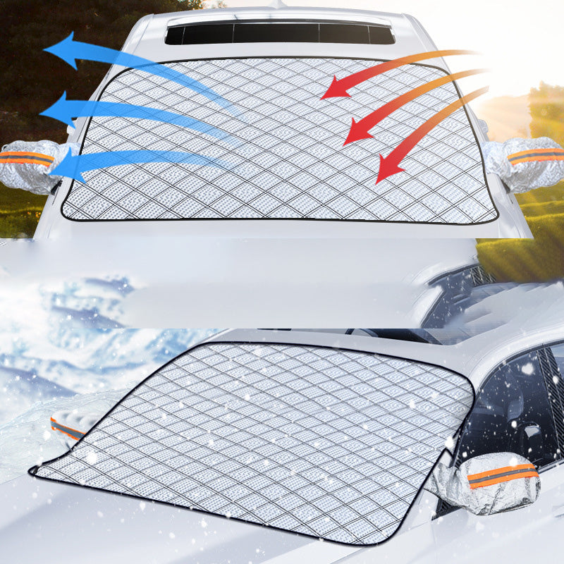 Pare-brise avant Couverture demi-couverture Vêtements de voiture Bouclier de neige