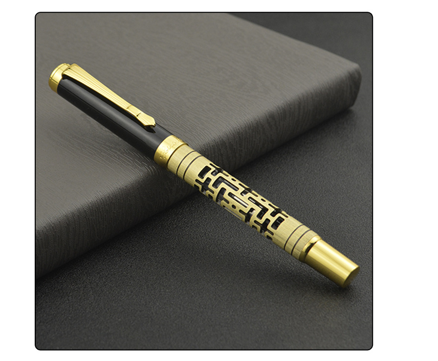 Stylo de fontaine de luxe en métal premium