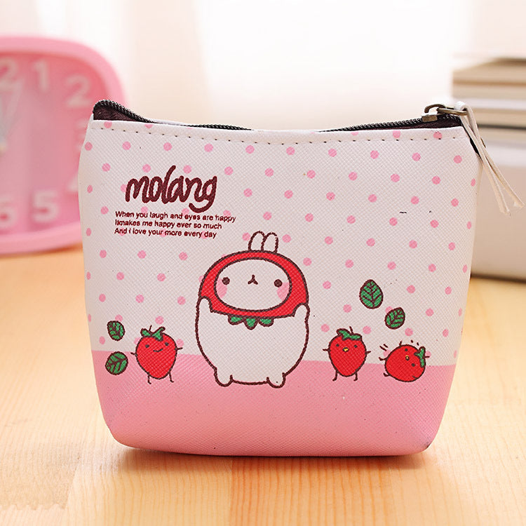 0583 Creative Potato Rabbit Zero Wallet Coréen Version PU Imperméable Main avec petite poche
