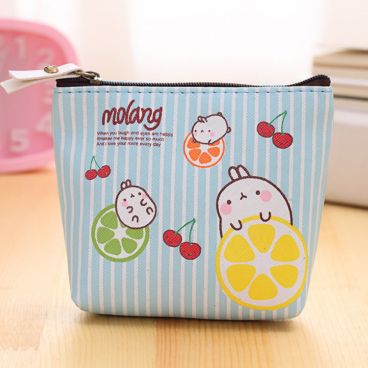 0583 Creative Potato Rabbit Zero Wallet Coréen Version PU Imperméable Main avec petite poche
