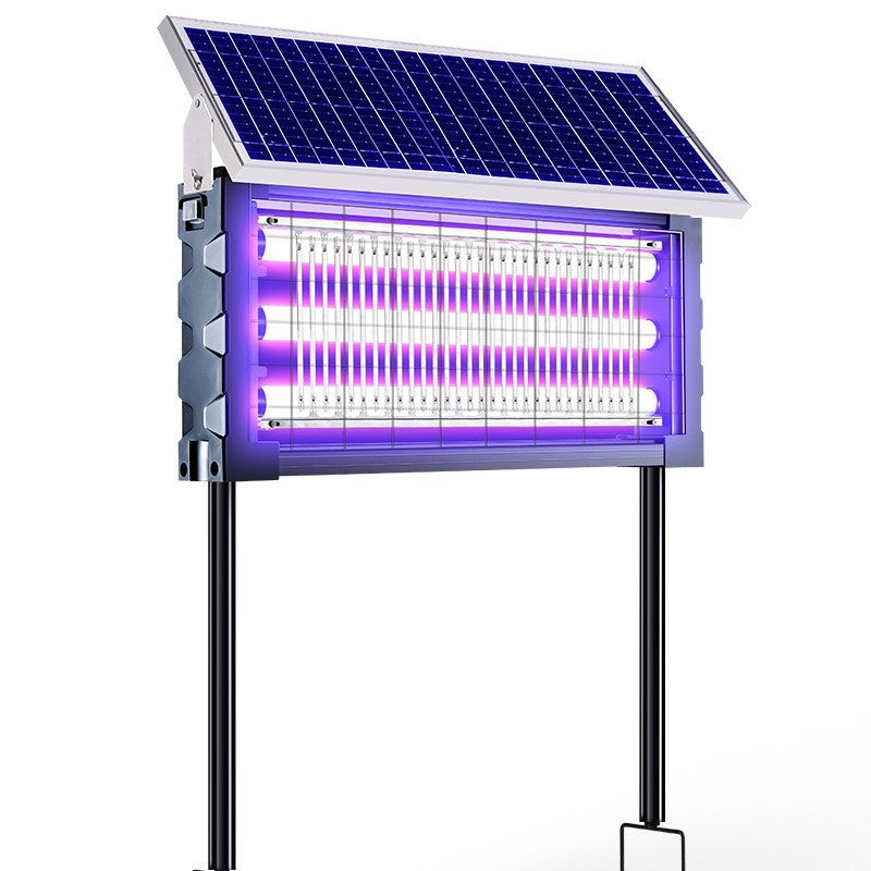 Solar-powered outdoor mosquito lamp
