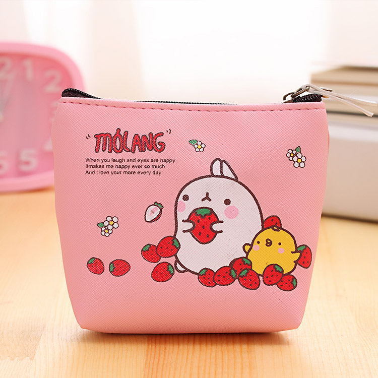 0583 Creative Potato Rabbit Zero Wallet Coréen Version PU Imperméable Main avec petite poche