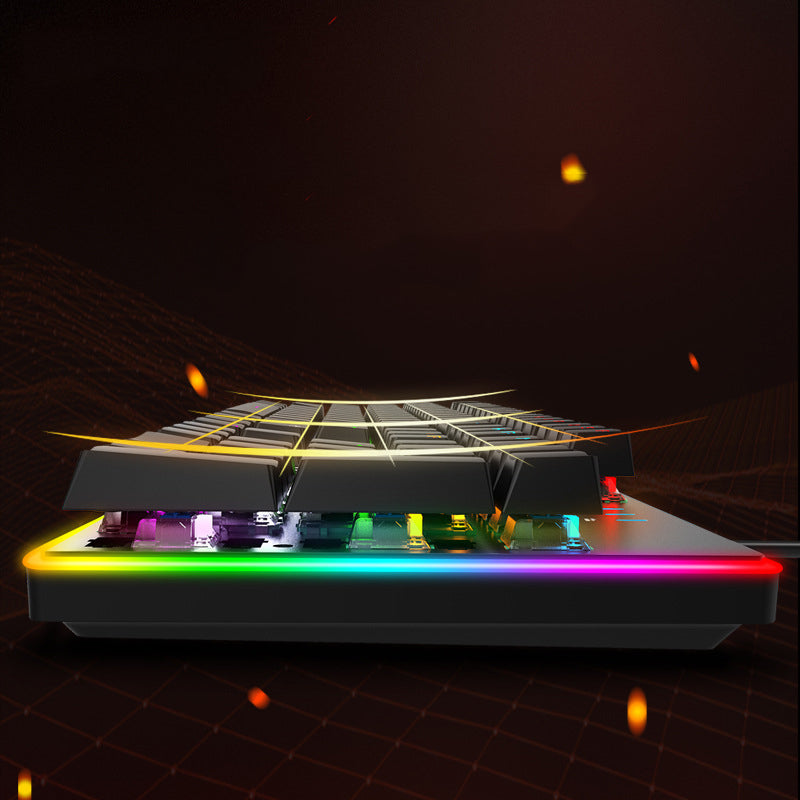 Clavier mécanique réel RGB Internet café bureau USB