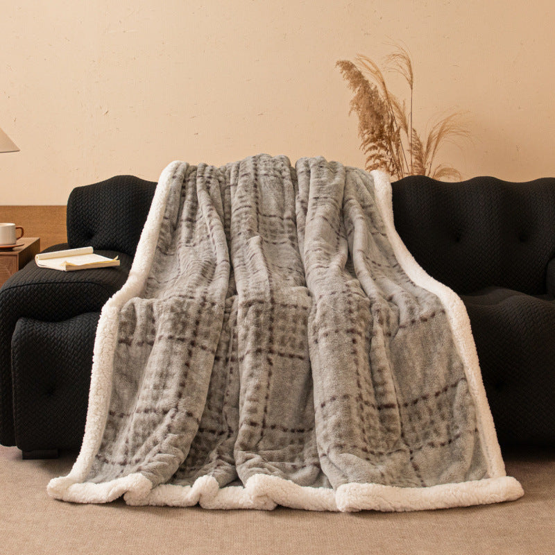 Couverture en châle à double couche épaissie