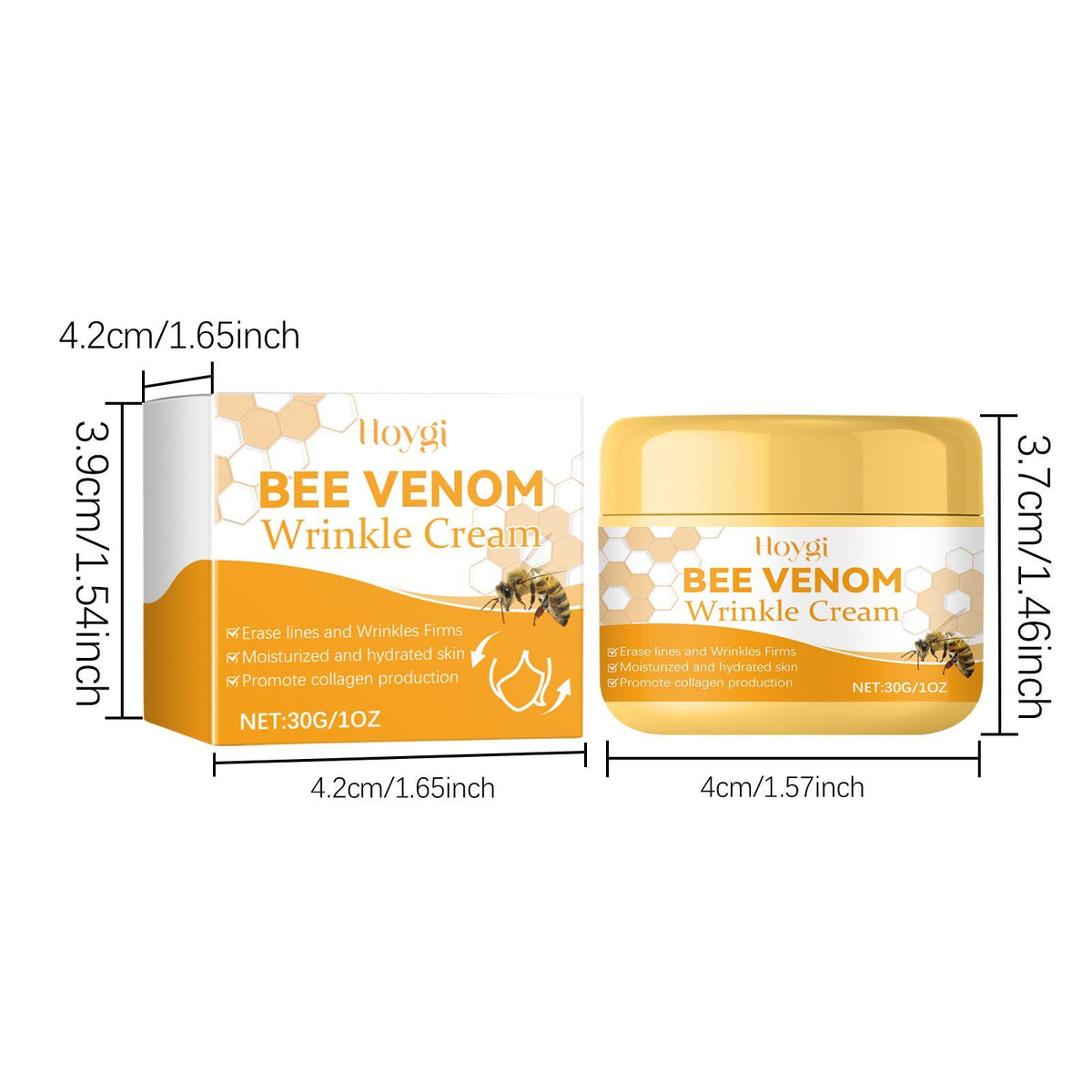 Crème d'humidité du visage de venin d'abeille HOYGI