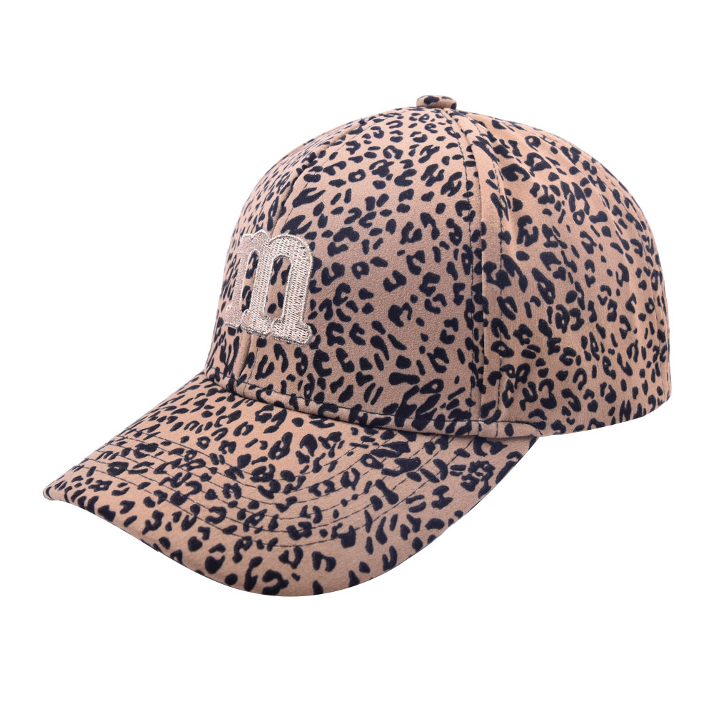 Retro Leopard Imprimé Casquette de baseball à lettres