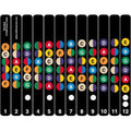 Guitar Fretboard Sticker Notes Carte Étiquettes Sticker Fingerboard Decals pour 6 cordes Aco