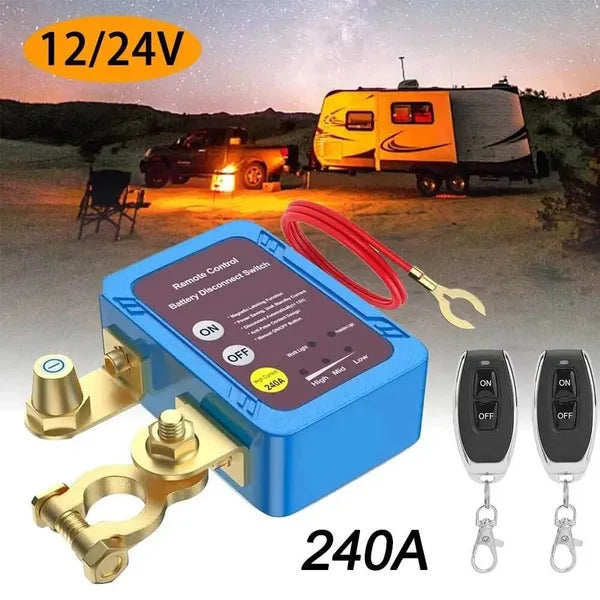 Interrupteur de la batterie de déconnexion de la télécommande sans fil 12v 240A DE