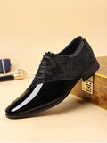 Chaussures Shiny Business Pointed orteil en cuir