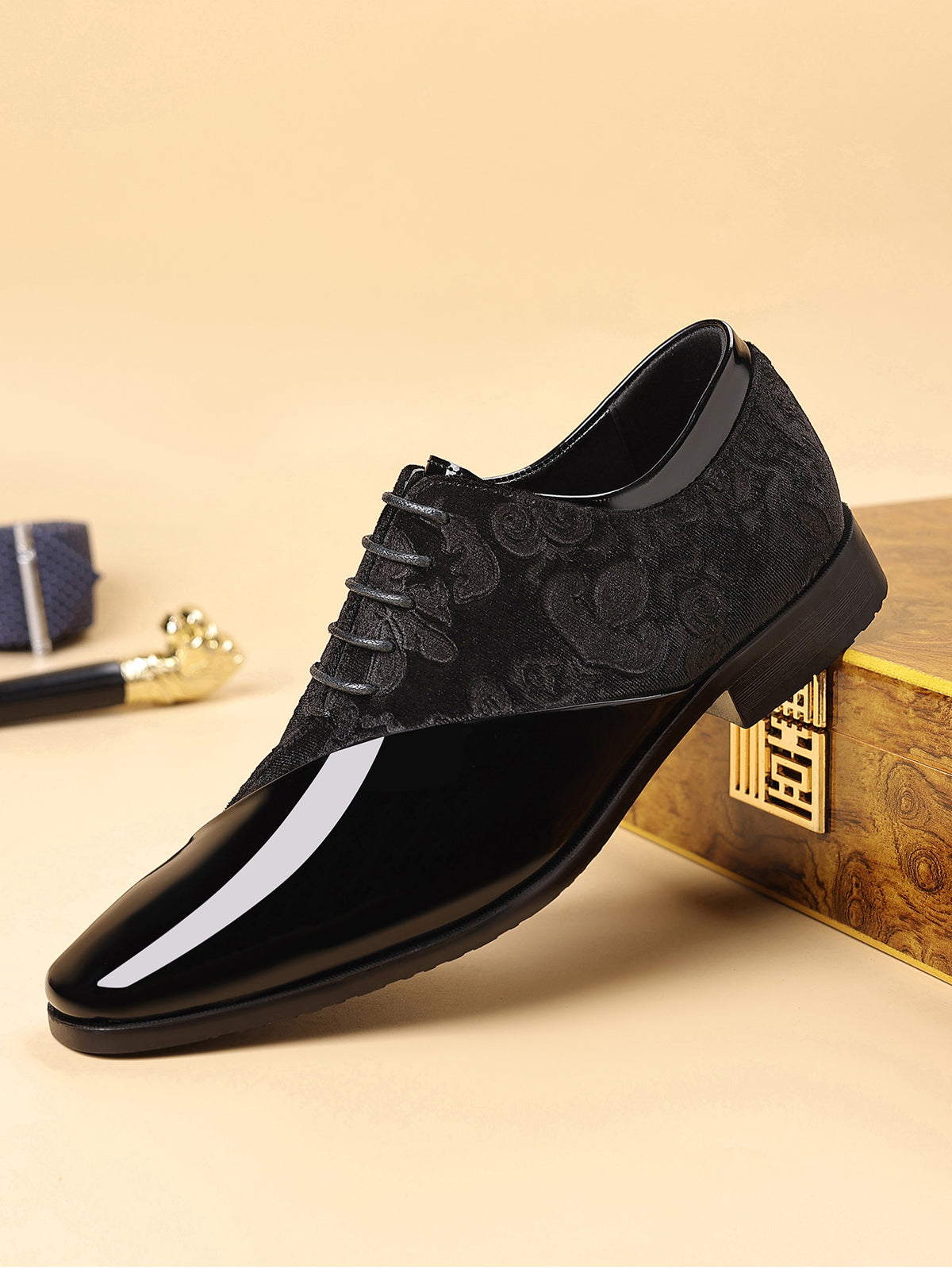 Chaussures Shiny Business Pointed orteil en cuir