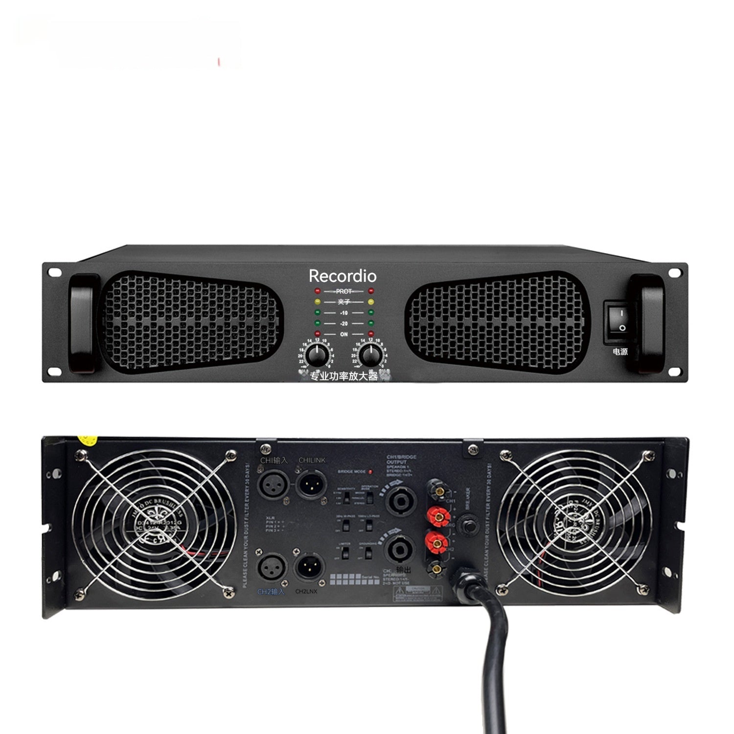 Amplificateur de puissance analogique professionnel pour la scène et l'utilisation de KTV