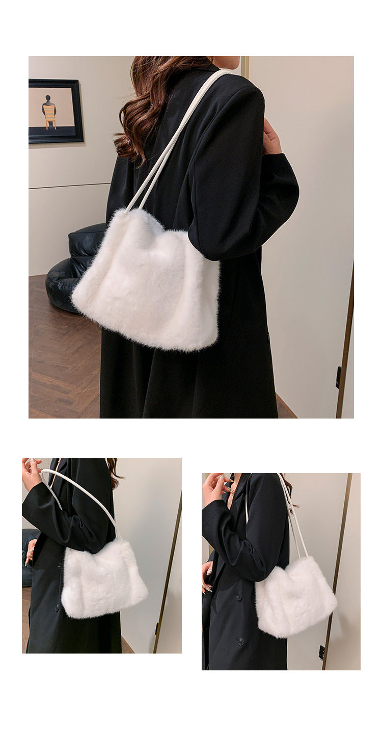 Sac en peluche Milan Mink pour l'automne Et l'hiver