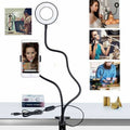 Anneau Lumière Dimmable Éclairage Téléphone Selfie Tripod Stand Maquillage Lampe Live