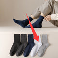 Chaussettes longues en coton de couleur solide pour l'automne Et l'hiver