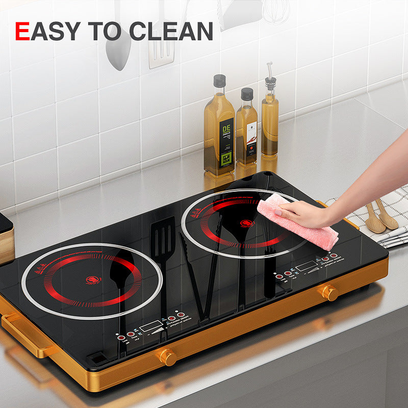 Electric ceramic double-oven cooker