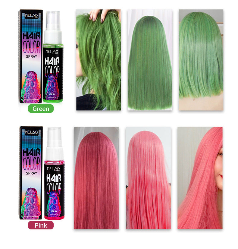 Poussoir de couleur des cheveux jetables couleur des cheveux couleur des cheveux instantané couleur des cheveux produit 30ml Te