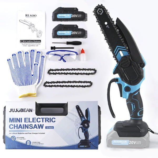 Sciage à chaîne de lithium de 6 pouces Sciage de coupe de bois Ménage Mini rechargeable